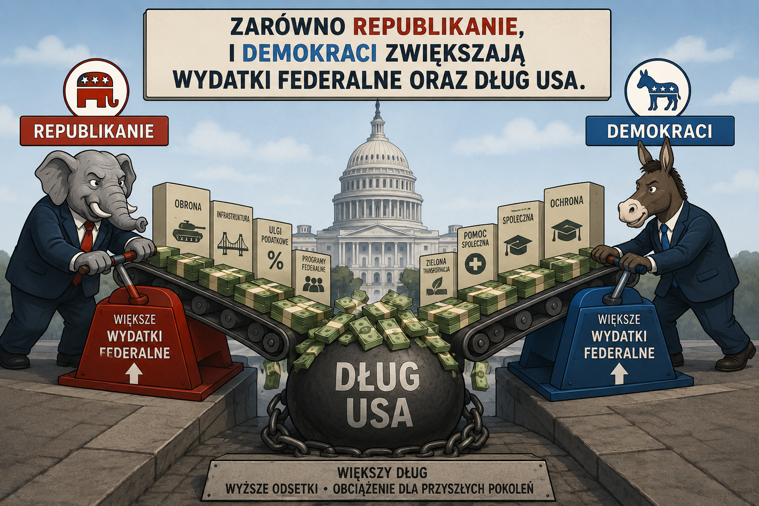 Republikanie i Demokraci nie s przyczyn wielkich wydatkw i wielkiego dugu